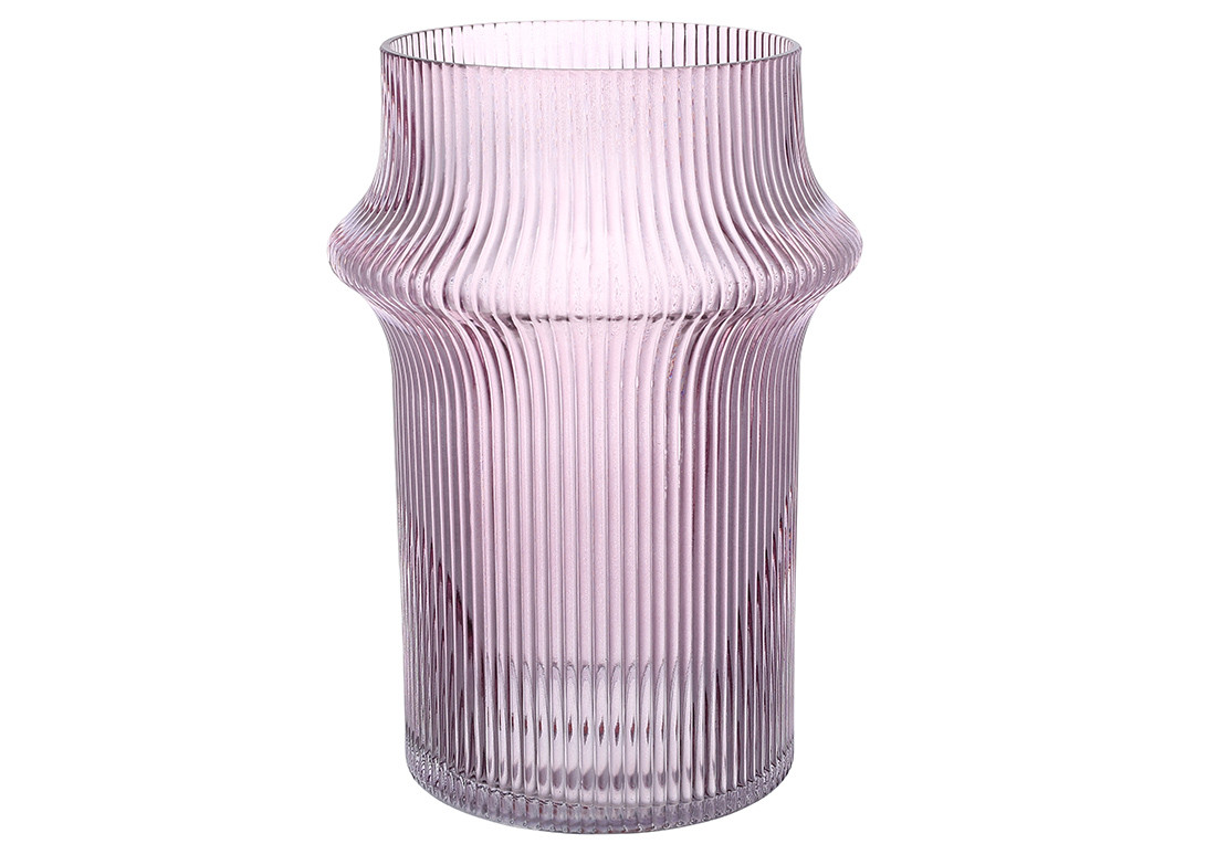 Ваза скляна Cosmic 25см, колір - пурпурний ТОВАР ВІД ВИРОБНИКА