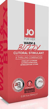 Збудливий кліторальний гель System JO WARM & amp; BUZZY (10 мл), фото 3