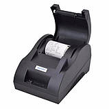 Принтер чеків Xprinter XP-58IIH USB 58мм, без обрізу, чорний, фото 4