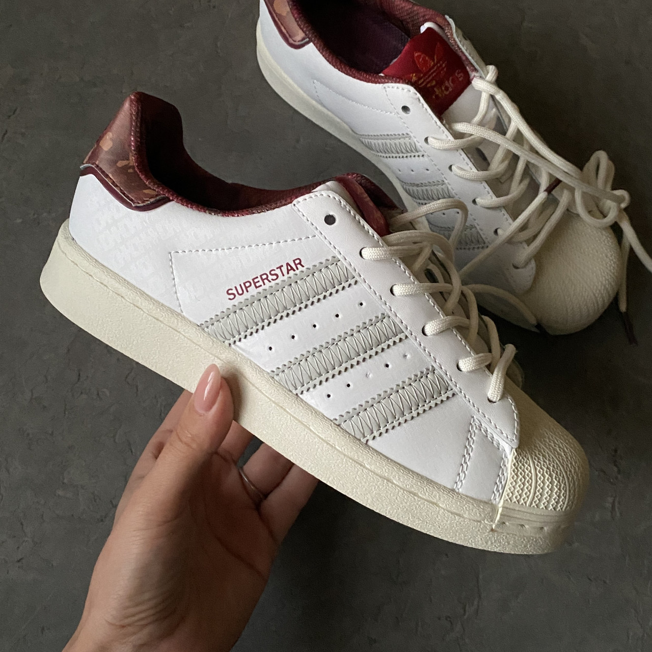 Adidas superstar red clearance 36
