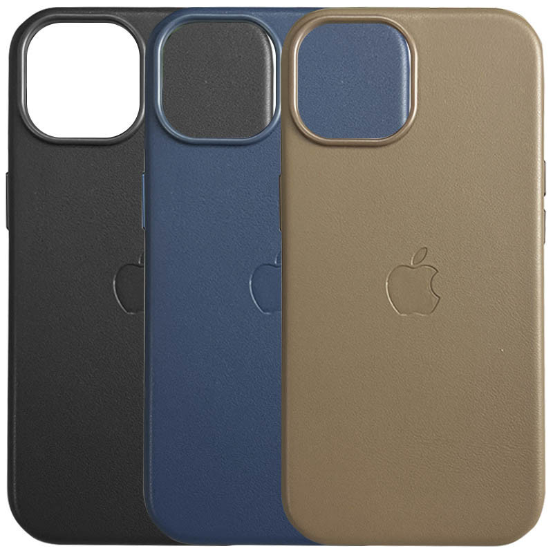 Шкіряний чохол Leather Case (AAA) with MagSafe and Animation для Apple iPhone 16 Pro Max (6.9"), фото 1