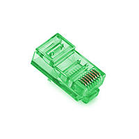 Коннектор Merlion RJ-45 8P8C UTP Cat-5 (100 шт/уп.) Q100 Green d