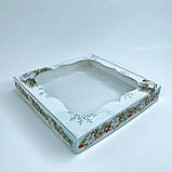 Коробка для пряника, 200*200*30 мм, з вікном, "Святкова гілочка", фото 2