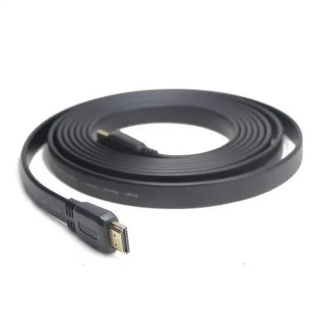Кабель HDMI 3м плоский Maxkey для підключення відеоапаратури чорний