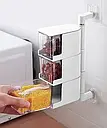 Полиця модульна для спецій настінна з поворотними контейнерами, фото 2