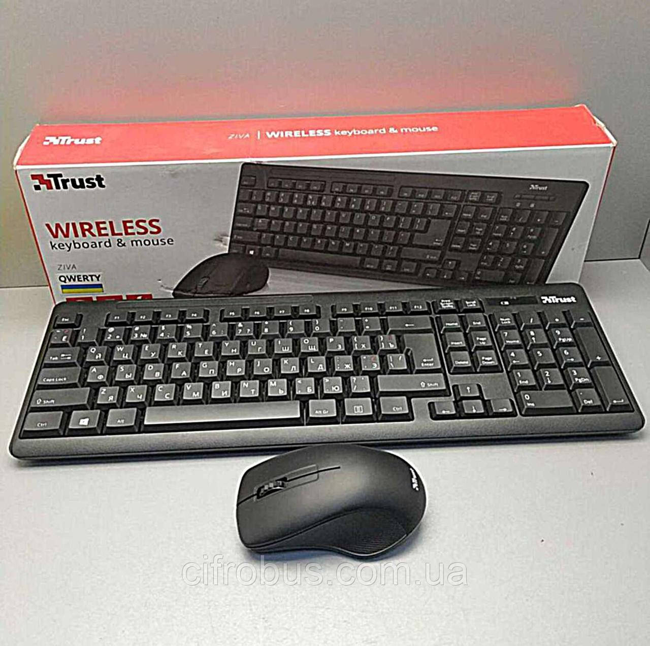 Комплект клавіатура з мишею Б/К Trust Ziva Wireless 22119