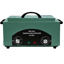 Сухожерна шафа CH-360 T на 1,8 л для стерилізації інструментів, 300 Вт. Темно-зелений