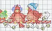 Набір для вишивання за нанесеною на канву схемою "Christmas birds 2".AIDA 14CT printed , 70*17 см, фото 4