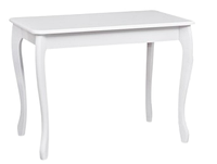 Стол обеденный прямоугольный нераскладной Смарт Белый глянец 100х60 для небольшой кухни, столовой Микс Мебель