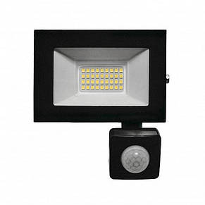 Світлодіодний прожектор EUROLAMP із датчиком руху 30W 6500K (LED-FL-30/65(sensor)), фото 2