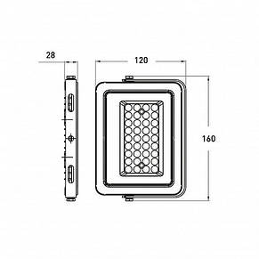 Світлодіодний прожектор EUROLAMP із датчиком руху 50W 6500K (LED-FL-50/65(sensor)), фото 4
