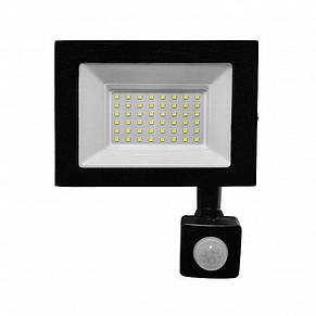 Світлодіодний прожектор EUROLAMP із датчиком руху 50W 6500K (LED-FL-50/65(sensor)), фото 3
