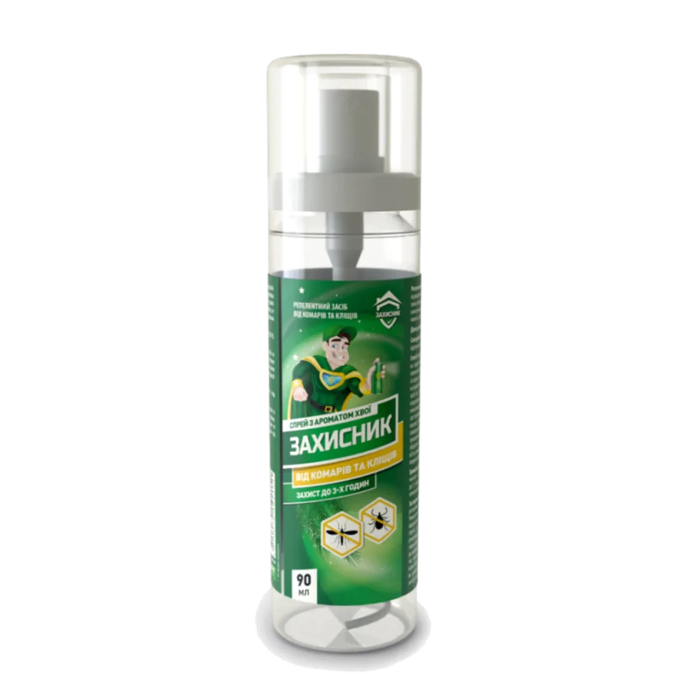Спрей від комарів та кліщів, 90 мл ТМ Захисник, Укравіт