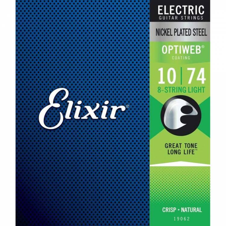Струни для електрогітари Elixir EL OW 8 L