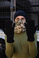 Рукавички чоловічі Captain чорні, тактичні рукавички, зимові теплі рукавиці