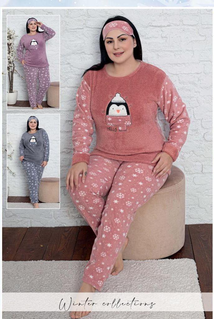 Женская пижама флис Большого размера XL;2XL;3xl;4xl