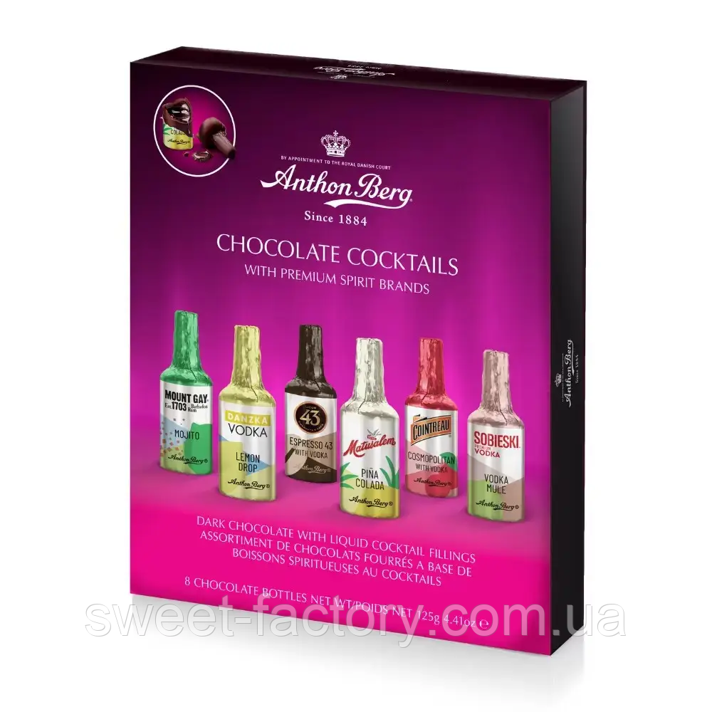 Шоколадні лікери Anthon Berg Chocolate Cocktail Liqueurs 8s 125 g