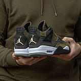 Чоловічі баскетбольні кросівки Air Jordan 4 Retro Khaki, фото 2