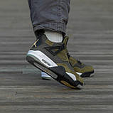 Чоловічі баскетбольні кросівки Air Jordan 4 Retro Khaki, фото 4