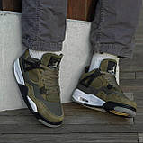 Чоловічі баскетбольні кросівки Air Jordan 4 Retro Khaki, фото 6