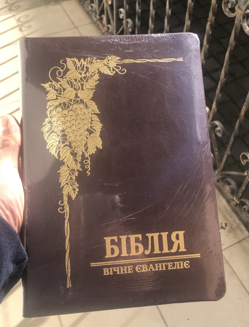 Біблія. Вічне Євангеліє в перекладі В. Громова українською /бургунді/