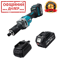 Безщіткова акумуляторна пряма шліфувальна машина PROFI-TEC PDG36BL POWERLine (2 х 5.0 А·год, ЗП) YLP