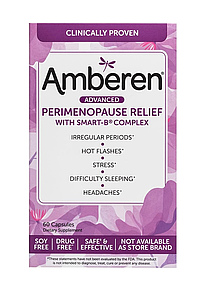 Amberen Advanced Perimenopause Relief with smart-B complex - Засіб від симптомів у перименопаузі 60 шт