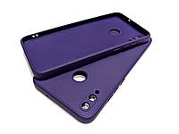 Силиконовый чехол для Huawei P Smart Plus Фиолетовый микрофибра soft touch