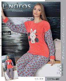 Піжама жіноча махрова оптом (M-XL) Туреччина -111500