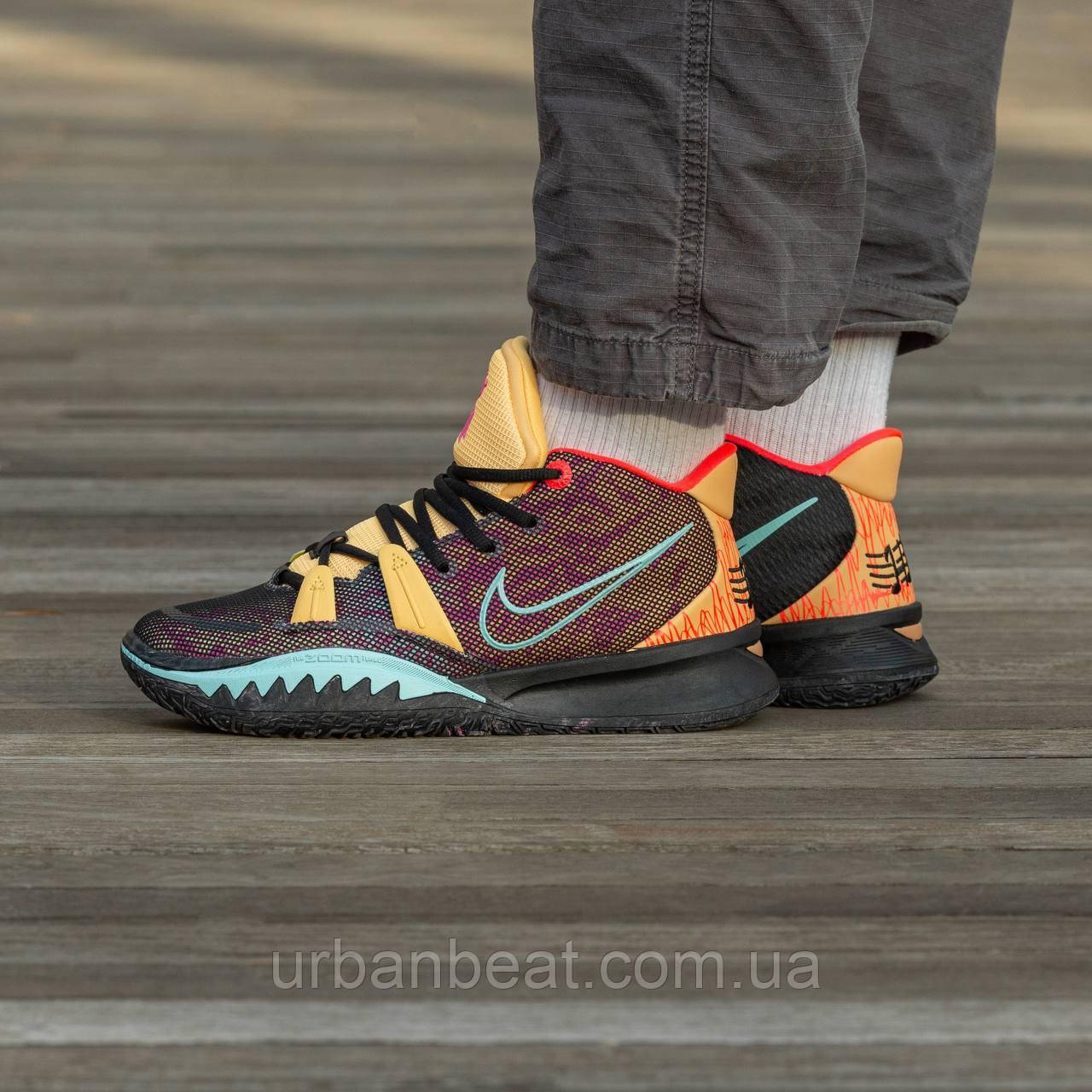 Чоловічі баскетбольні кросівки Nike Kyrie 7 Black/Orange, фото 1