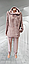Темна махрова піжама жіноча кофта зі штанами, домашній махровий костюм, фото 2