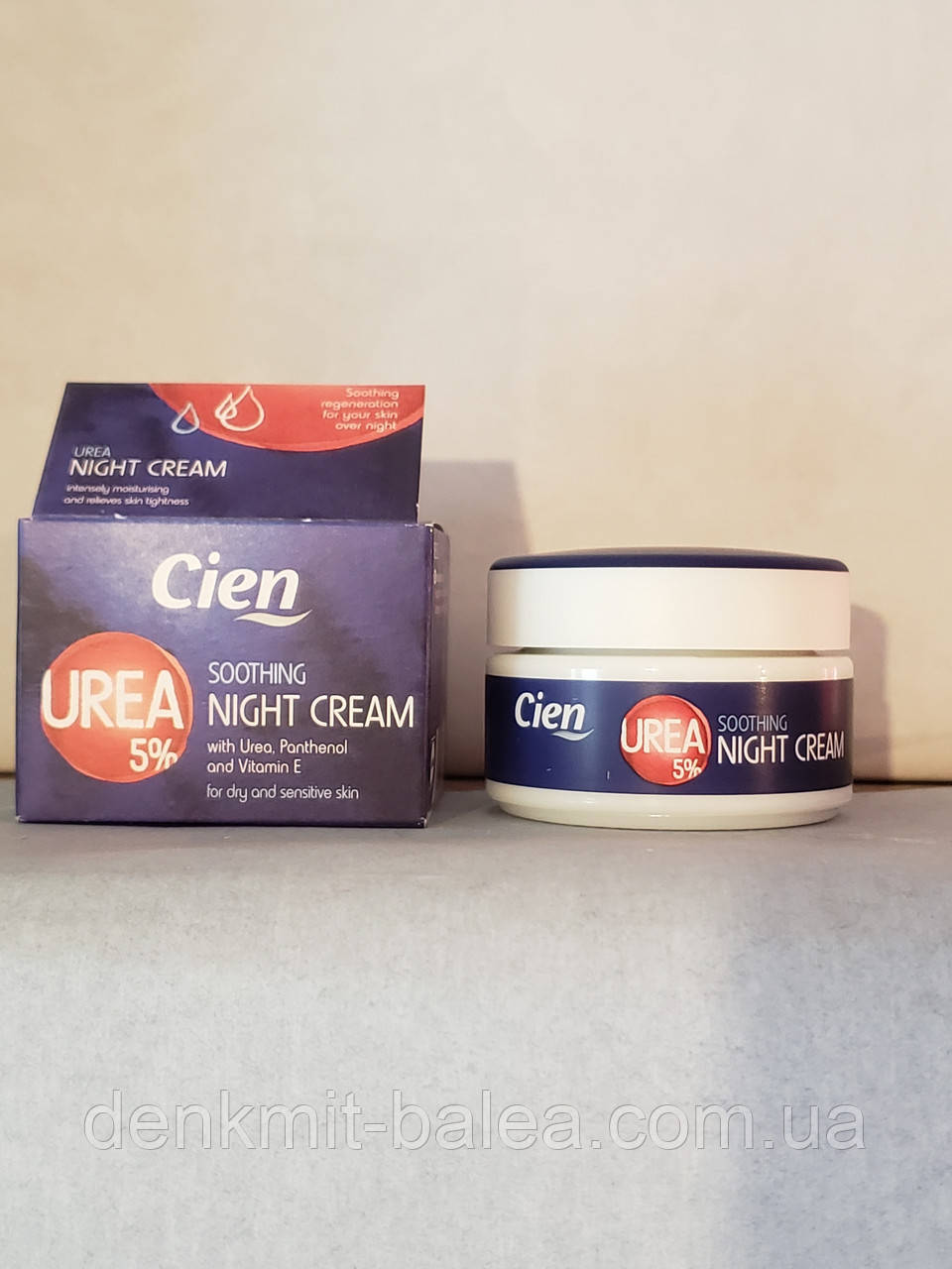 Ночной крем для очень сухой кожи лица с 5% косметической мочевиной Cien Urea Nachtcreme mit 5 % Urea 50 мл - фото 2 - id-p777982791