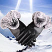 Чорні жіночі,стильні,зимові рукавички з сенсором для телефону. Чорні жіночі рукавички. Сенсорні, фото 9