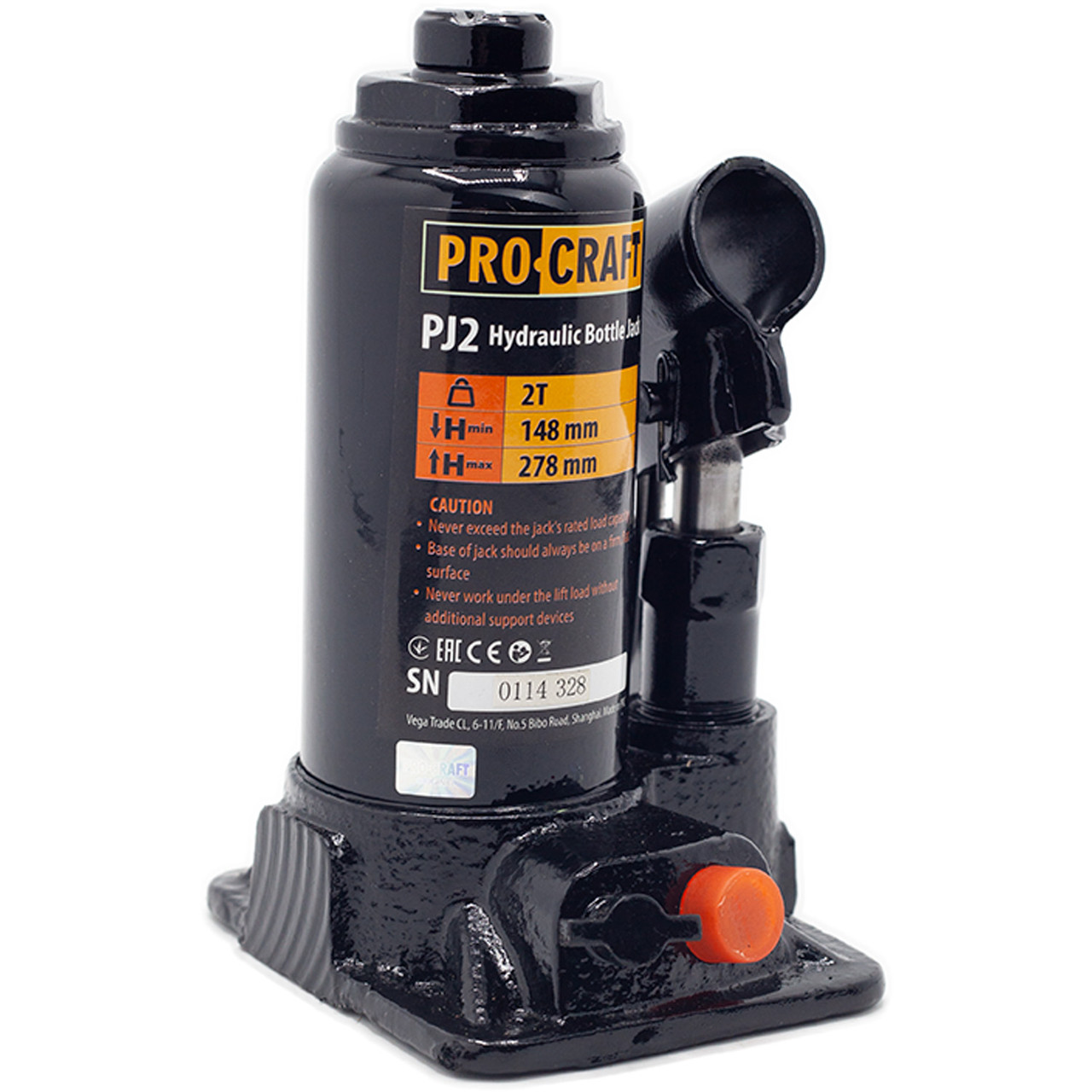 Домкрат гідравлічний Procraft PJ2, фото 1