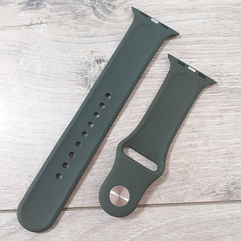Ремінець для годинника Apple Watch силіконовий 42/44/45/49мм L Сірий (KG-11285)