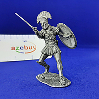Спартанский Гоплит Война Афин и Спарты 431-404 г. до н.э. Оловянная Фигура в Масштабе 1:32 Высота 54 мм