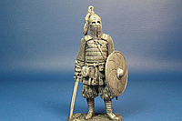 Воин Княжеской Дружины Русь 10 век Оловянная Фигура в Масштабе 1:32 Высота 54 мм
