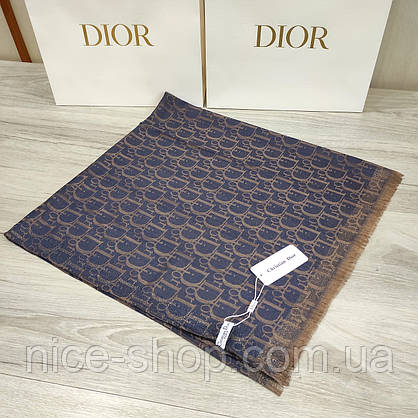 Хустка з принтом Dior тонкий кашемір, фото 6