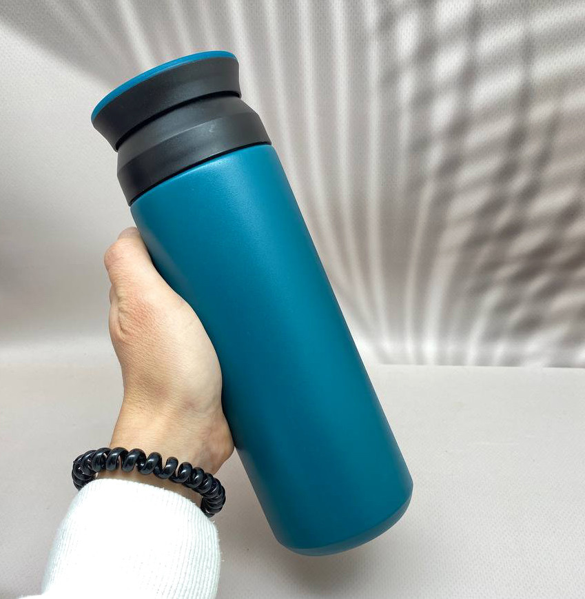 Термоc зі спеціальною кришкою для пиття без чашки Wi-cup Ni10 з нержавіючої сталі. Термочашка термокружка, фото 1