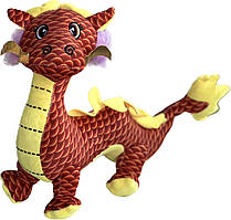 М'яка іграшка "Дракон червоний довгий" 39х15х30 см