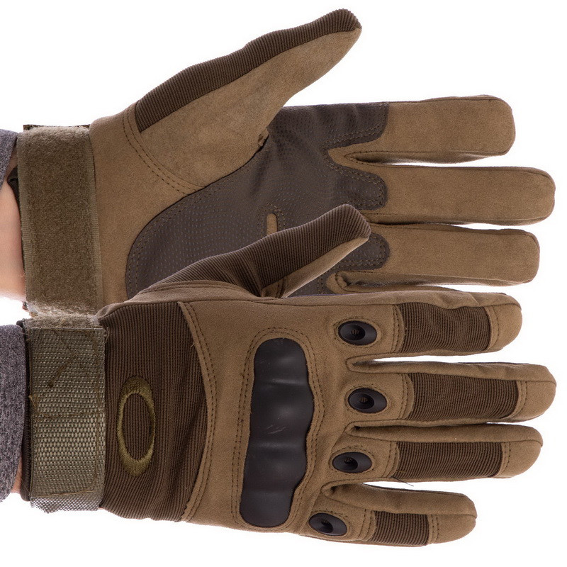 Рукавиці тактичні з посиленим протектором OAKLEY BC-4623 розмір XL колір койот