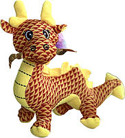 М'яка іграшка "Дракон помаранчевий довгий" 39х15х30 см