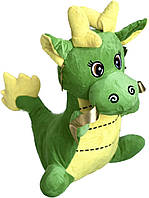 М'яка іграшка "Дракон зелений" 27х28х42 см