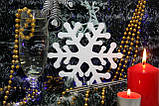 Сніжинка з пінопласту СНС003 середня 15 см Товщ 1,8 см від 5шт, фото 5