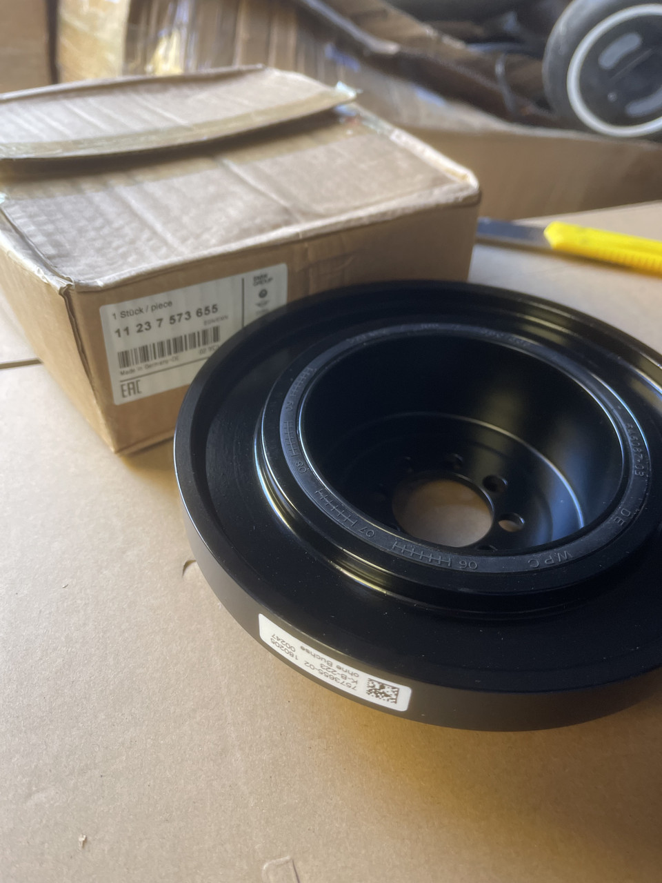 Шків колінвала BMW N55 X5 3.5i X6 E70 F15 530i 535i OEM 11237573655, фото 1