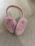 Хутряні навушники, рожеві, фото 2