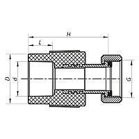 Муфта с накидной гайкой 20x1/2F PPR KOER K0141.PRO (KP0178)