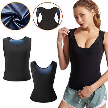 Жіноча майка для схуднення Sweat Shaper XL-XXL Чорний (KG-11290)