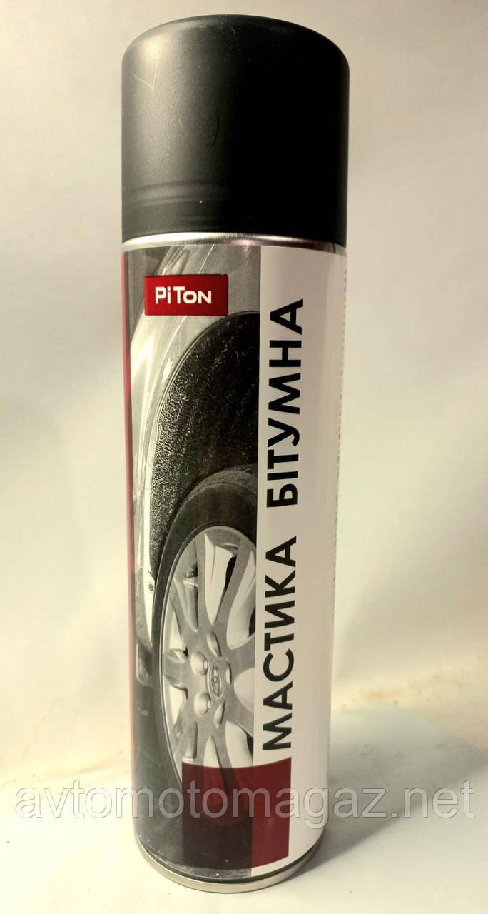Битумная мастика PiTon 500 мл аэрозоль (эластичное антикоррозийное ...