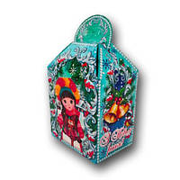 Новогодняя упаковка для конфет №219 на 700 грамм "Новогодняя Украиночка" 25 шт/уп.